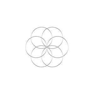 Worown 6 pi&egrave;ces 25cm Argent Cercle M&eacute;tal, Anneau pour Couronne, Cerceau Metallique pour Faire Un d&eacute;cor de Couronne de Mariage et Artisanat Mural