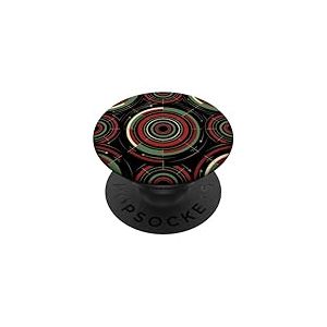 Roulette Anneau Cercles Abstrait G&eacute;om&eacute;trique Art D&eacute;co Graphique PopSockets PopGrip Adh&eacute;sif
