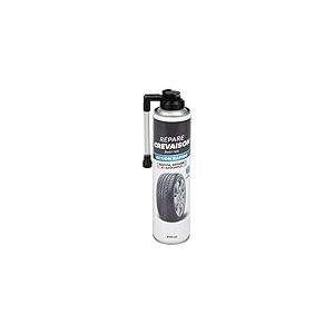 TURBOCAR - R&eacute;pare crevaison Voiture - Contenance: 300 ML - Action Rapide - R&eacute;pare et regonfle en Quelques Secondes Votre Pneu sans Outils et sans d&eacute;montage - Indispensable pour Les Longs trajets