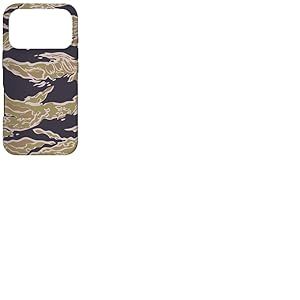 Camouflage &agrave; Rayures de l'arm&eacute;e am&eacute;ricaine - Camouflage des Forces sp&eacute;ciales du Vietnam Coque pour iPhone 17 Pro