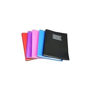 ARPAN Porte-documents A4 avec 104 pochettes pour l'école, les présentations, l'archivage, les documents financiers, les entretiens et CVS - Couleurs assorties ST-DB104-ASST