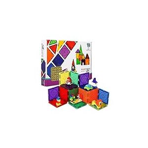 Playmags Tuiles magnétiques, Briques de Construction magnétiques, Blocs magnétiques exclusifs, développement des compétences, 3 Ans et Plus (Petites tuiles de Briques)
