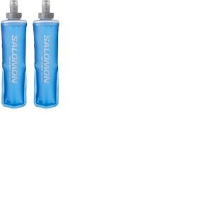 Salomon Soft Flask 250ml/8oz 28 Gourde souple unisexe, Confort, Valve à débit élevé, Simplicité d’utilisation, Bleu (Lot de 2)