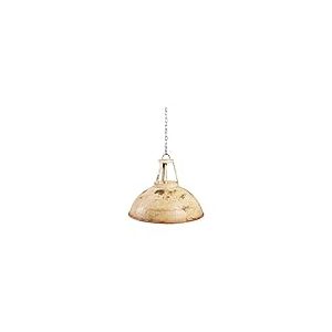 Biscottini Lustre Industriel Non électrifié 45x45x40 cm | Lustre Vintage Industriel en Fer | Lustre de Cuisine à Suspension Style Industriel