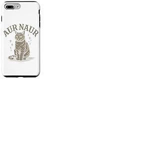 AUR Naur Tshirt Chats Dr&ocirc;le Chat Kitty Chaton Chats Tomcat Coque pour iPhone 7 Plus/8 Plus