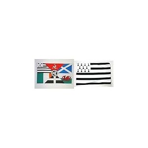 AZ FLAG Drapeau Celtique Multi 90x60cm - Drapeau celte - Pays Celtes 60 x 90 cm - Drapeaux & Drapeau Bretagne 90x60cm - Drapeau Breton - France 60 x 90 cm - Drapeaux