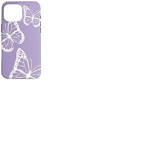 Violet Rose Papillon Lavande Papillon Lilas Monarque Coque pour iPhone 16 Pro Max