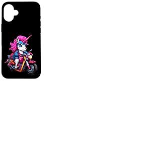 Licorne Motard/Moto Licorne Coque pour iPhone 16 Plus
