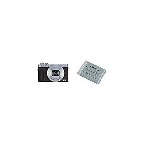 Canon Powershot G7 X Mark III Appareil Photo Numérique - Argent & Batterie NB-13L Officiel pour PowerShot G5 X Mark II PowerShot G7 X Mark III PowerShot G7 X Mark II