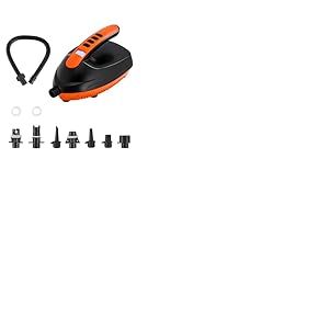 VEVOR Pompe à Air pour Paddle Haute Pression 20 psi, Gonfleur pour Sup avec Connecteur Allume-Cigare et Arrêt Automatique, Vitesse de Gonflage 70 L/mins, pour Bateau Gonflable Kayak Matelas Tente