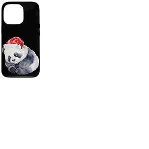 Panda de No&euml;l dans Un Bonnet de P&egrave;re No&euml;l Mignon Panda pour Filles ou gar&ccedil;ons Coque pour iPhone 13 Pro