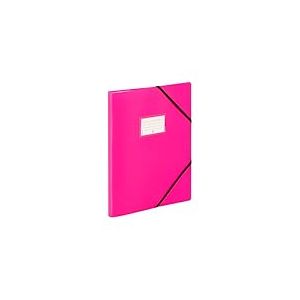 VIQUEL - Porte-Vues 120 Vues A4 FEEL'EASY - Protège-Documents en Plastique Résistant - 60 Pochettes - Idéal pour le bureau ou la maison - Rose
