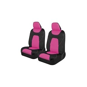 Motor Trend AquaShield Housses de si&egrave;ge Avant en n&eacute;opr&egrave;ne pour si&egrave;ges Avant de Voiture, Camion, fourgonnette et VUS - Deux Tons - &Eacute;tanche - Rose