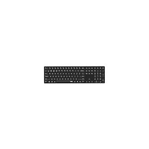 Rapoo Clavier sans Fil (sans Fil, Bluetooth, Clavier, 2.4 GHz, Piles, Adaptateur USB) Noir