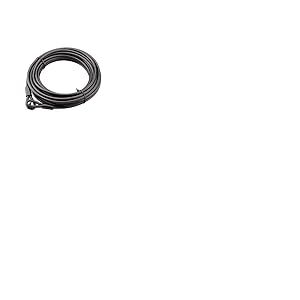 Câble Antivol En Acier Gaine PVC Pour Vélo Et Abris De Jardin - Résistant Aux Tentatives De Coupe - Longueur 12m - Diamètre 8mm - Couleur Noir - THIRARD