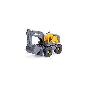 Dickie Toys Volvo Bagger Tough Excavator (26 cm) &ndash; Pelle Jouet pour Enfants &agrave; partir de 3 Ans avec Roue Libre, Bras et Pelle Mobiles, Convient comme Jouet de Sable