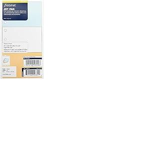 Filofax 132222 Recharge pour Organiseur bloc note perfor&eacute; Couleurs Assorties