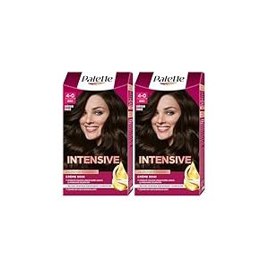 Schwarzkopf - Palette - Coloration Permanente Cheveux - Cr&egrave;me Soin - Couvre 100% des Cheveux Blancs - Tenue 8 semaines - Chatain 800 (Lot de 2)