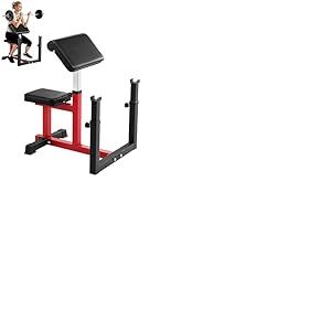 VEVOR Banc &agrave; Biceps Charge Maximale 200 kg, Pupitre &agrave; Biceps pour Entra&icirc;nement avec Halt&egrave;res et Barre d&rsquo;Halt&egrave;res, Banc de Musculation Fitness Assis R&eacute;glable, &Eacute;quipement pour Salle de Sport Gym