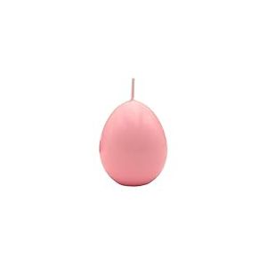 Dekohelden24 Bougie d'&oelig;uf XXL de qualit&eacute; sup&eacute;rieure - Bougie d&eacute;corative en Forme d'&oelig;uf - Bougie d&eacute;corative en Forme d'&oelig;uf - Bougie d&eacute;corative de P&acirc;ques en Rose Pastel - L x l x H : 7 x 7 x 10 cm.