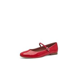 Tamaris Ballerines pour Femme 1-22122-42 - Brevet Rouge - Taille 39 EU, Couleur : Rouge., 39 EU