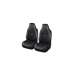 TOYOUN Classique Housses de Siège de Voiture Avant Simili-Cuir Universelle Housse de Sieges Auto Couvre Siege Auto Avant Convient à la Plupart des Voitures, Camions, SUV ou Camionnettes, Gris