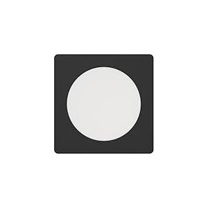 Eglo Spot LED encastrable Fueva 6, lampe de plafond à encastrer, luminaire encastré en plastique noir et blanc, éclairage blanc chaud - blanc froid, 11,7 x 11,7 cm