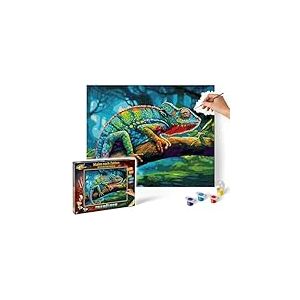 Schipper 609130904 Peinture par num&eacute;ros - Cam&eacute;l&eacute;on - Photos de Peinture pour Adultes avec pinceaux et peintures acryliques - 40 x 50 cm