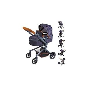 KNORRTOYS.COM Knorr Toys 90930 Poussette pour poupée Boonk Bleu foncé 59 x 42 x 80 cm