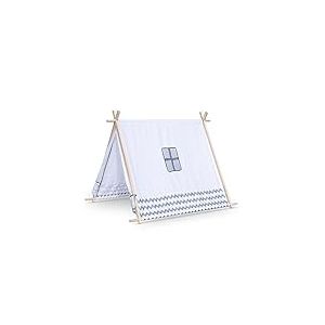 Tobar Tente de Jeu avec Supports en Bois et Housse en Toile, Motifs Assortis, 38396