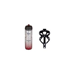 ZEFAL Pack Arctica 75 Argent-Rouge et Pulse B2 Noir - Pack Hydratation avec Bidon V&eacute;lo Isotherme et Porte Bidon Velo - Porte Gourde Velo avec Gourde Eau - 146 g