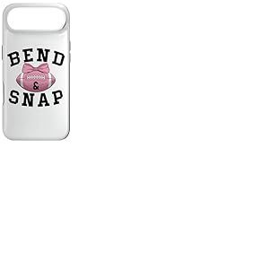 Bend and Snap Football Game Day Coquette Pink Football Bow Coque pour iPhone Air