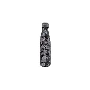 NERTHUS FIH 856 Bouteille double paroi Camouflage Noir 500 ml Acier inoxydable Sans BPA 18/8 500 ml