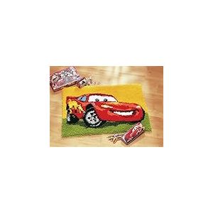 Vervaco Kit tapis au point noué Disney Lightning McQueen,multicolore,60 x 2 x 30 cm