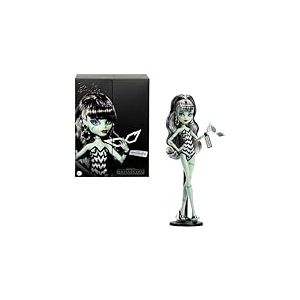 Monster High Poupée Frankie Stein Barbie avec Maillot de Bain Original inspiré de Barbie, Robe de soirée Noire Solo in The Spotlight et Accessoires, JHK28