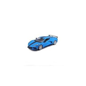 Maisto Chevrolet Corvette Stingray Coupe (High Wing) 2020 Blanc Échelle 1/18 (31455W)