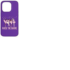 Ballerines en forme de barre de ballet Tutus Coque pour iPhone 15 Pro