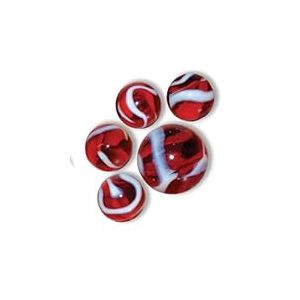 mesbilles - 25 Billes en Verre Iguane : 24 Billes et 1 Calot