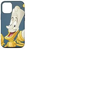 Coque pour iPhone 14 Disney La Belle et la Bête Lumière Bleu ardoise