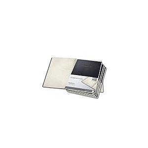 SIGEL CO801 Lot de 5 blocs notes, env. A4 21,1 x 29,7 cm, ligné, couverture rigide | Idéal comme journal intime, bullet journal, livre d'idées, cahier d'écriture | noir, Conceptum