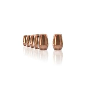 Stölzle Lausitz Verres Longdrink Mirror Marron Lot de 6 – 465 ml Verres à Cocktail Hauts en Cristal – Verre à Eau ou Jus – Design Miroir Élégant – Résistants aux Chocs & au Lave-vaisselle