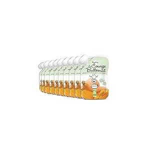 POPOTE - Purée de Courge Butternut BIO texture lisse dès 4/6 mois - Pack de 10 gourdes x 120g