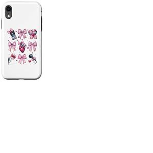 Coquette Bow Echo Tech Technicienne en échocardiographie Fille Maman Coque pour iPhone XR