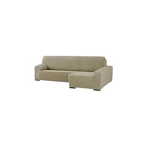 ECOMMERC3 Housse de canapé d'angle bi-élastique pour accoudoir Long Droit - Couleur Lin Adaptable à Tous Les modèles - Housse de canapé réglable en Mousse de Fixation