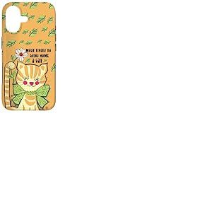 Groovy Bow 70s Chat Amusant Le Plus susceptible de ramener Un Chat &agrave; la Maison Coque pour iPhone 17