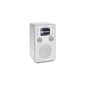 TechniSat DIGITRADIO 317 - Radio FM Dab+ Verticale avec Streaming Audio Bluetooth, Radio-r&eacute;veil, minuterie de Mise en Veille, &eacute;cran Couleur 2,4 Pouces, 3 Watts, Blanc