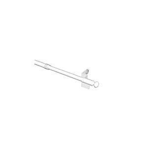 Flair Deco Klemm Barres, Disque poteaux avec Boule endstück, 4 pièces, ausdrehbar, métal, Blanc, 30–50 cm