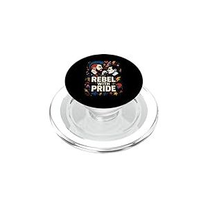 Un punk rebelle gay avec fierté Rainbow Punk Rock PopSockets PopGrip pour MagSafe