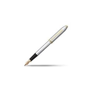 CROSS Townsend Medalist - Stylo plume plaqué or 23 carats - Plume moyenne - Écrin de luxe et 2 cartouches d'encre noire incluses