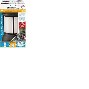 Thermacell Lanterne anti-moustiques sans plaquettes actives - Appareil innovant anti-moustiques au design moderne - Pour jardin, terrasse et camping - Avec éclairage ambiant - Noir